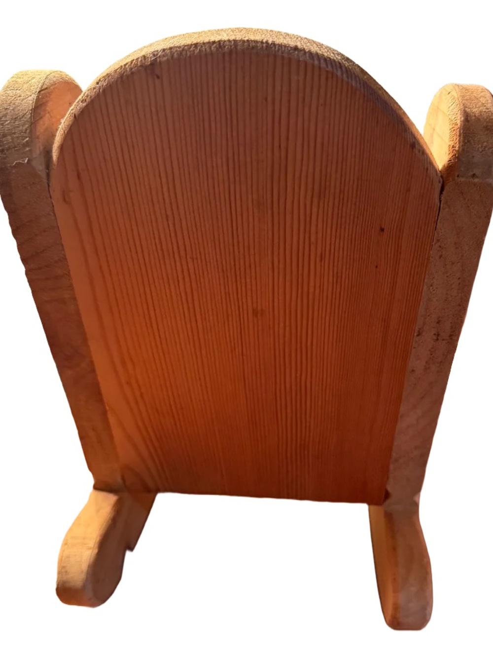Handcrafted Wooden Mini Rocking Chair - Natural Pine - Picture 3 of 4